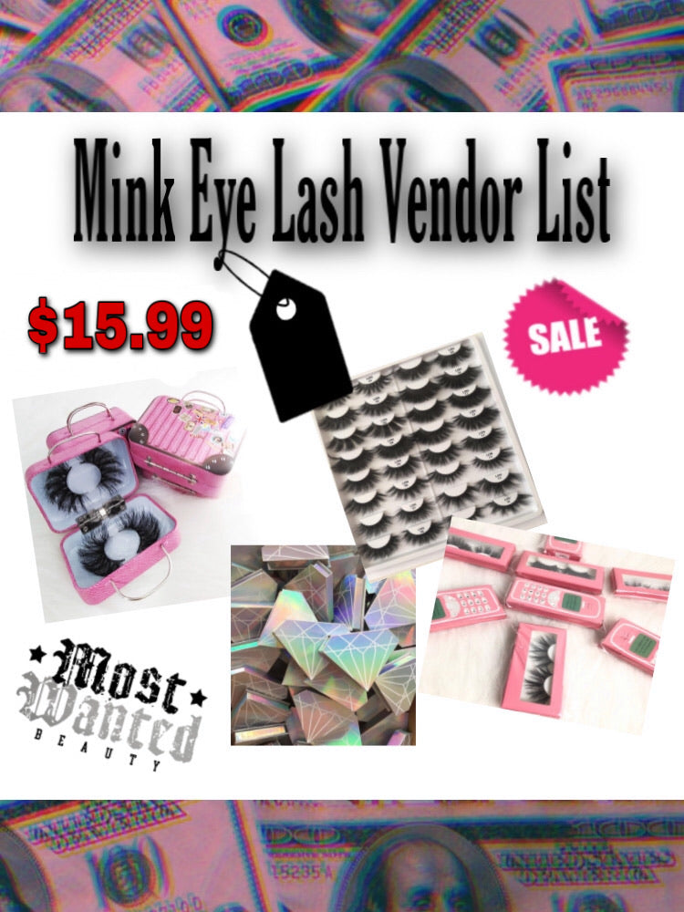 Mink Eye Lash Vendor List